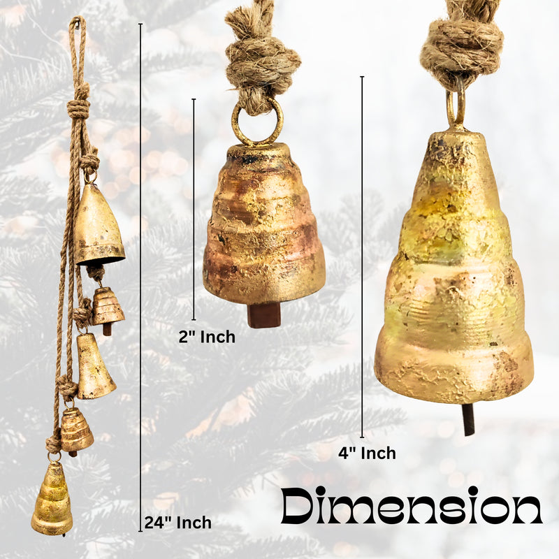 Handmade Vintage Bells Cluster, crafted using timeless traditional methods