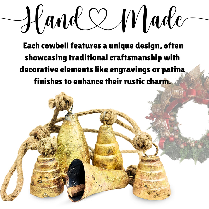 Handmade Vintage Bells Cluster, crafted using timeless traditional methods